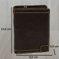 Preview: flevado Büffel Leder Herren Geldbörse schwarz mit abnehmbaren Schlüssel Etui in braun